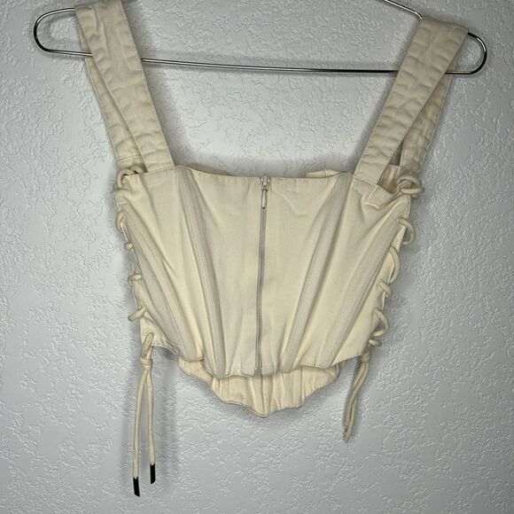 Guizio Classic Fitted Corset in Vanilla Ice Bustier Small Revolve - Picture 7 of 15